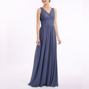 NWT Jenny Packham V Neckline Floor Length Chiffon Dress